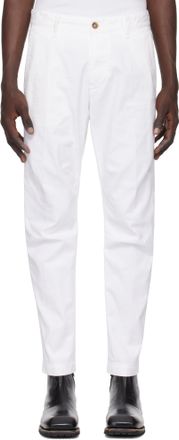 パンツ FENDI Ff off white denim trouser Bianco Long Jeans Denim White | Fendi