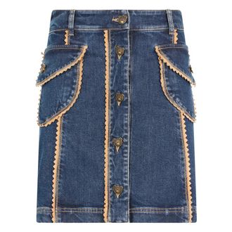 Moschino Denim Rok - Dames - Rokken - Blauw - Maat: S Denim