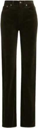 Ralph Lauren Wijde Pijpen Broek - Dames - Wijde Broeken - Zwart - W28 - Broeken