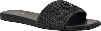 Calvin Klein Womens Womens Yolla Sandal - Black - 6H