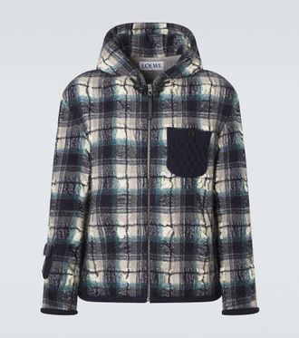 Loewe Plaid wool and linen jacket