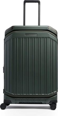 Piquadro Koffers, unisex, Groen, ONE Size, Polyester, Uitzetbare Spinner Koffer met TSA-slot