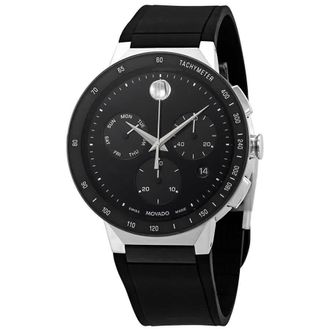 Movado Sapphire Chronograph Black Dial Mens Watch 0607240