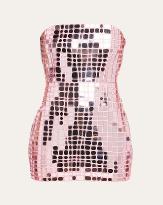 Retrof&ecirc;te Kaleido Strapless Mini Dress