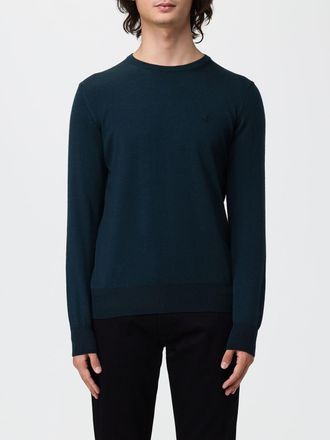 Brooksfield Maglia girocollo in pura lana con maniche lunghe e bordi a costine