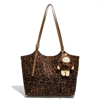 Generic Kexpery Faux Suede Vintage Synthetic Suede Handbag Large Capacity Frosted Finish Versatile Bag for Women