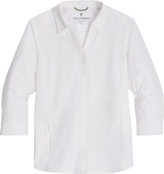 Royal Robbins Expedition Pro 3/4 Sleeve Bluse f&uuml;r Damen | wei&szlig;