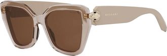 Bulgari BV40033I 57E Womens Sunglasses Yellow Size 53