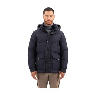 Brooks Brothers Heren, Jassen, Blauw, Maat: 2XL Poliester