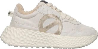 No Name Schoenen, Dames, Wit, 36 EU, Leer, Carter Jogger