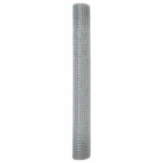 Berkfield Home Welded Wire Fence 1x50 m Galvanized Steel in Silver