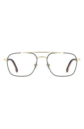 Carrera 55mm Square Optical Glasses in Black Red at Nordstrom