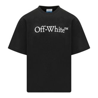 Off-white T-Shirts, male, Black, Size: 2XL Big Bookish Skate S/S Tee