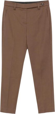 Brunello Cucinelli Brown Slim Flat Front Pants