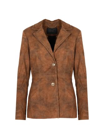 Guess jas Bomberjack Skórzana Vrouw bruin