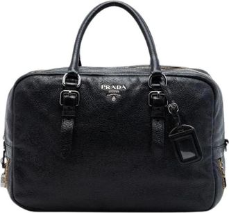 Prada Pre-owned Vintage Handbag - Dames - Vintage Handtas - Zwart - ONE Size - Leer - Vintage