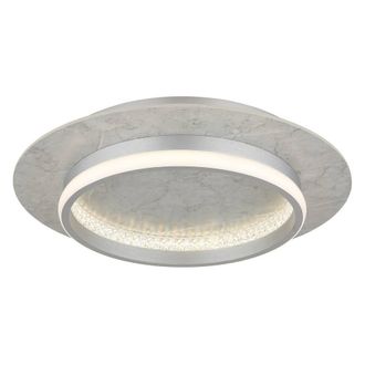 Netlighting Mary Semi Ceiling Light Silver 40cm LED Dimmable 2700-6500K Remote