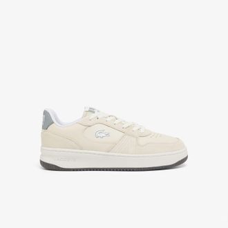 Lacoste Heren Lacoste L001 Set Suede Trainers in Wit Grijs