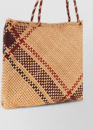 Dragon Diffusion vintage mesh tote large leather beach bag