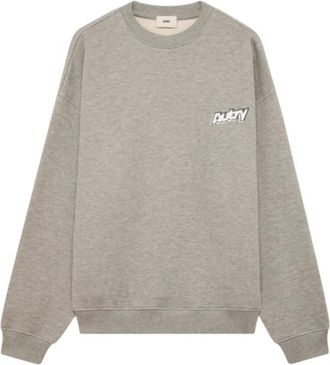Autry Double Logo Sweatshirt - Dames - Sweatshirts - Grijs - M - Katoen - Hoodies & sweatvesten