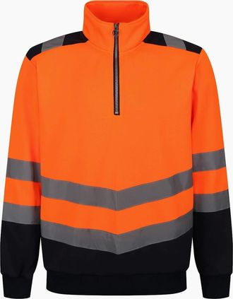 Regatta Mens Regatta Professional Mens Quarter Zip Hi-Vis Vest - Orange - Size: 46/Regular