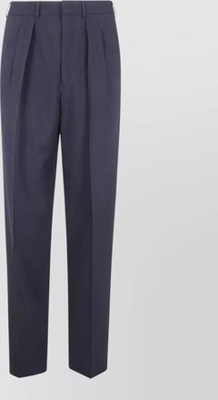 Tom Ford wool cashmere silk pleated trousers