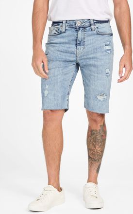 Guess Eco Wayde Destroyed Denim Shorts