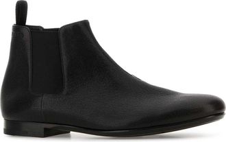 Prada Mens Formale Chelsea Boot Black Ovine Leather