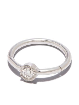 Maria Tash 18kt white gold 8mm Scalloped Clicker earring - Silver