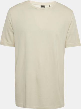 HUGO BOSS Boss By Hugo Boss Beige Lyocell & Cotton Thompson T-Shirt