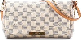 Louis Vuitton 2014 Damier Azur Favorite MM satchel - Bianco