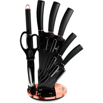 Berlinger Haus Juego De Cuchillos Berlinger Haus Bh-2421 Black Rose En Soporte