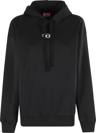 Diesel Black Long Sleeve Hooded Sweatshirt