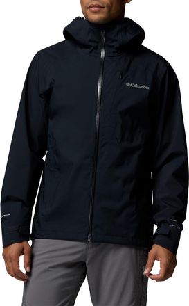 Columbia Trailborne Omni-Tech Waterproof Jacket in Black at Nordstrom, Size Xx-Large