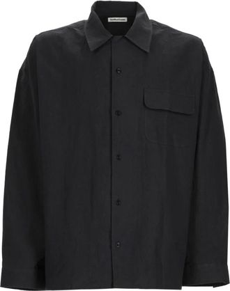 Ymc You Must Create Oversized Button-Up Shirt - Heren - Casual Overhemden - Zwart - M - Overhemden