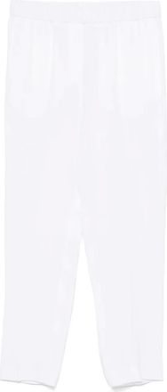 PESERICO Pantaloni affusolati in lino - Bianco