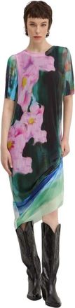 Desigual Garazi Jurk - Dames - Casual kleedjes - Veelkleurig - XS - Polyester - Kleedjes