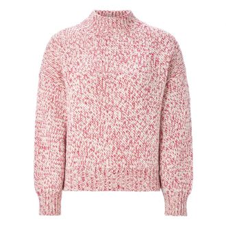 Rich & Royal Crew-Neck Slubyarn - Dames - Ronde hals truien - Rood - XS - Katoen - Truien & Vesten