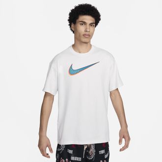 Nike Mens LeBron M90 Basketball T-Shirt in White | FV8406-121