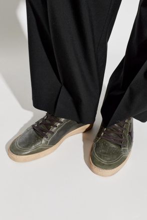 Golden Goose Ball Star Sports Shoes, Mens, Green