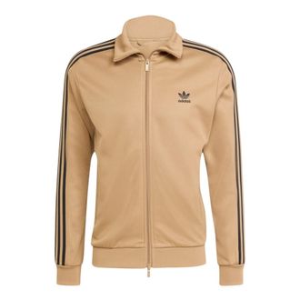 adidas Klassieke TT Gerecyclede Jas - Heren - Sportshirts - Bruin - 2XL - Katoen - Fitness