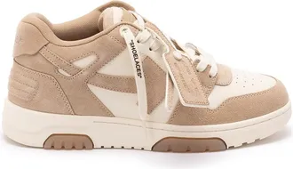 Off-white Out Of Office Suede & Calfskin Sneakers