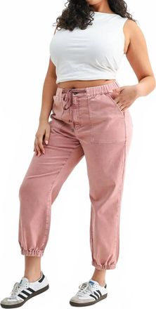 Mica High Rise Jogger - Plus In Deep Pink