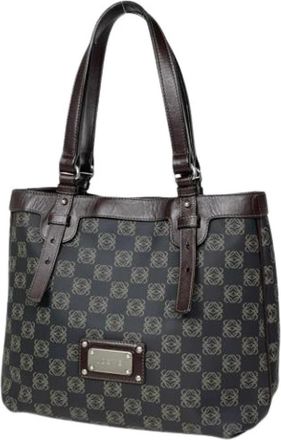 Loewe Pre-owned Tote Bag - Dames - Vintage Shopper - Bruin - ONE Size - Leer - Vintage