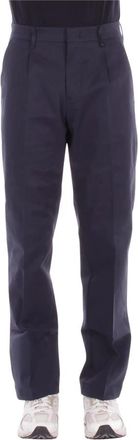 K-Way Logo Broek - Heren - Chinos - Blauw - XL - Katoen - Broeken