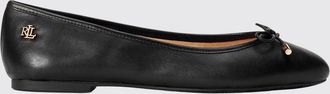 Lauren Ralph Lauren Ballerine Jayna in pelle con punta tonda e fiocco