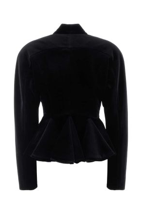 Alberta Ferretti Velvet Blazer - Black