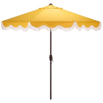 Safavieh Sombrilla de metal amarillo