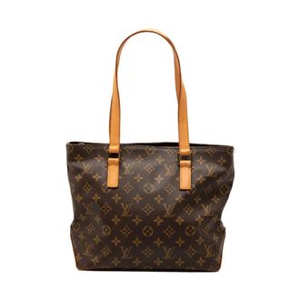 Louis Vuitton Pre-owned Tote Bags, female, Brown, Size: ONE SIZE Pre-owned Printed Coated Canvas Tote