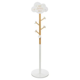 Atmosphera Perchero Infantil De Madera Con Decoraci&oacute;n De Nube Atmosphera